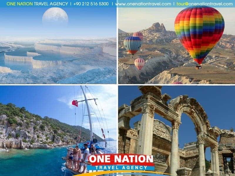 9 Days Ephesus Pamukkale Fethiye Blue Cruise Antalya and Cappadocia Tour